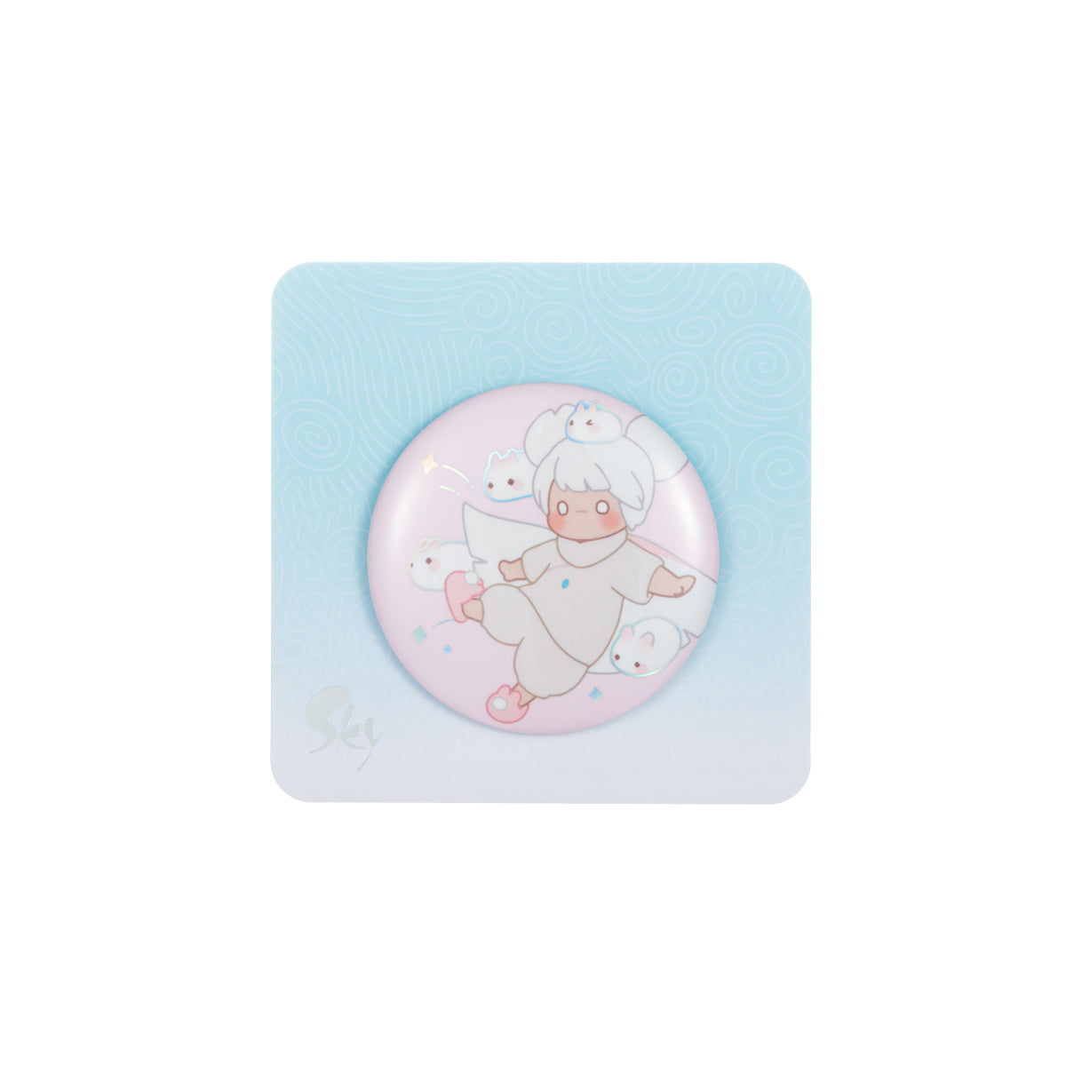 Sky Button Pin