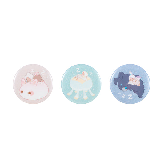 Sky Nap Time Button Pin