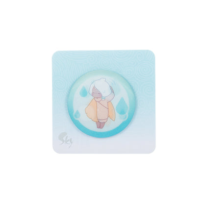 Sky Lenticular Button Pin