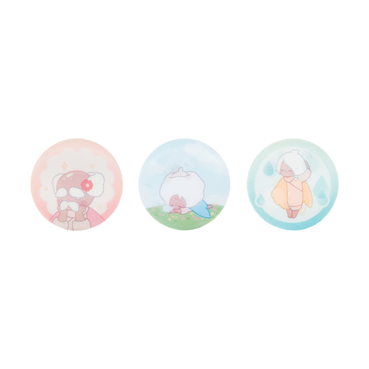 Sky Lenticular Button Pin