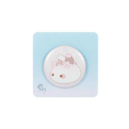 Sky Nap Time Button Pin
