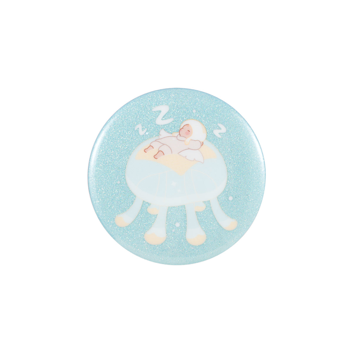 Sky Nap Time Button Pin