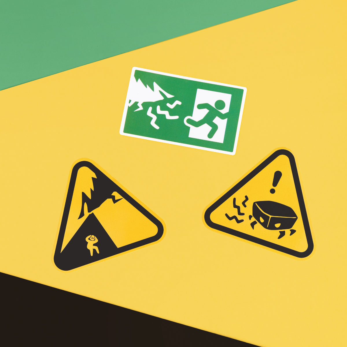 Sky Safety Sign Sticker Set