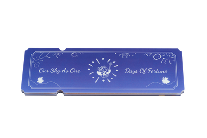 Acrylic Quicksand Glitter Ticket Stub - Days of Fortune