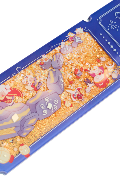 Acrylic Quicksand Glitter Ticket Stub - Days of Fortune