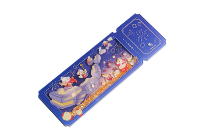 Acrylic Quicksand Glitter Ticket Stub - Days of Fortune