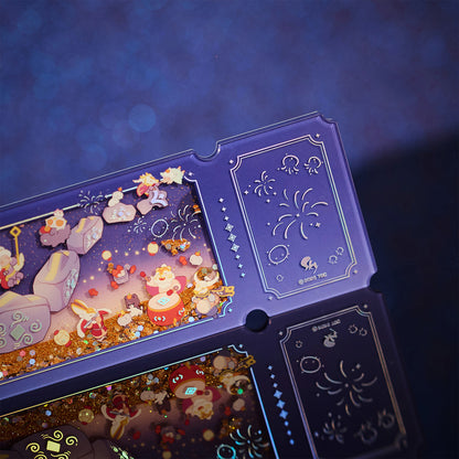 Acrylic Quicksand Glitter Ticket Stub - Days of Fortune