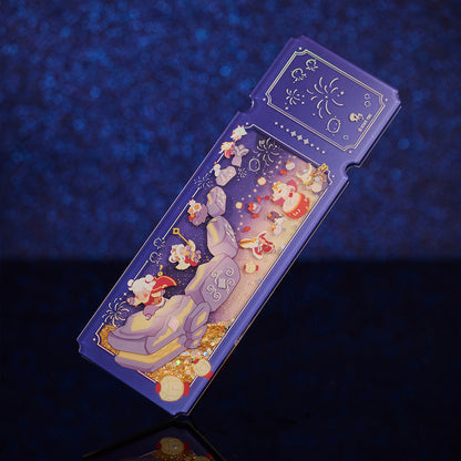 Acrylic Quicksand Glitter Ticket Stub - Days of Fortune