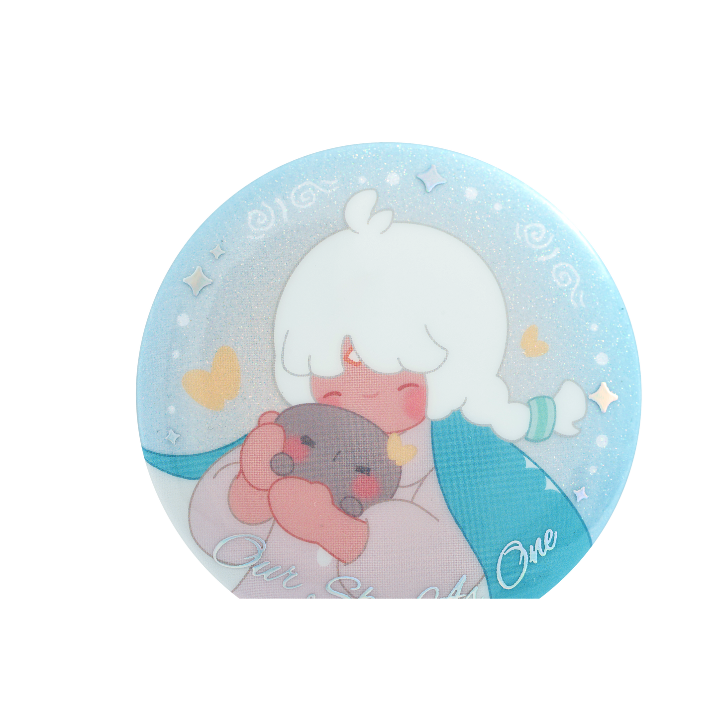 Sky Button Pin - Snuggle