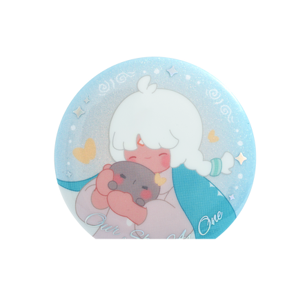 Sky Button Pin - Snuggle