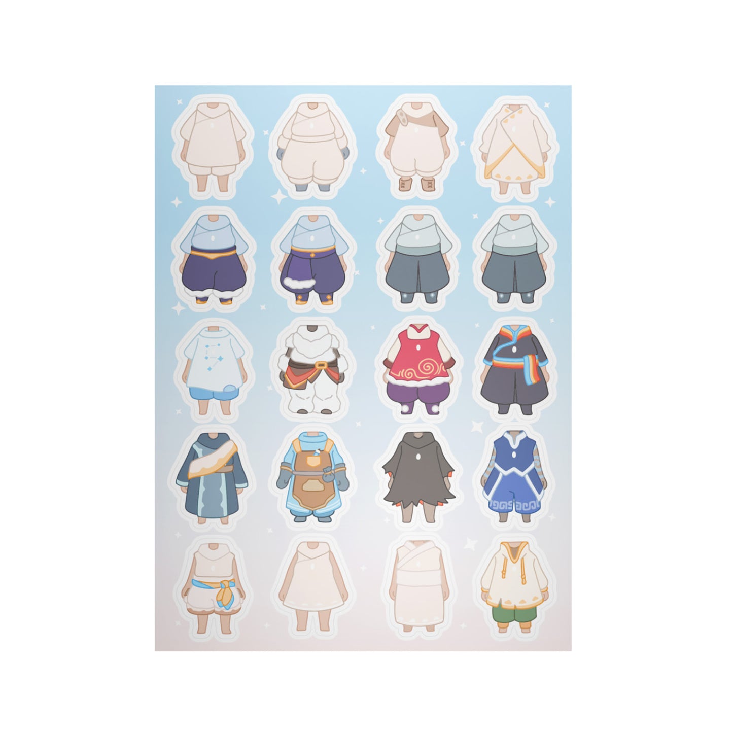 Sky Dress-up Stickers - Sky Kid (Set of 3)