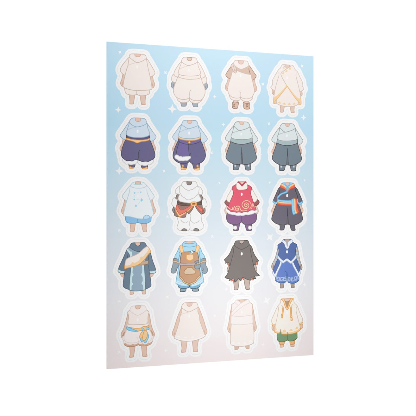 Sky Dress-up Stickers - Sky Kid (Set of 3)