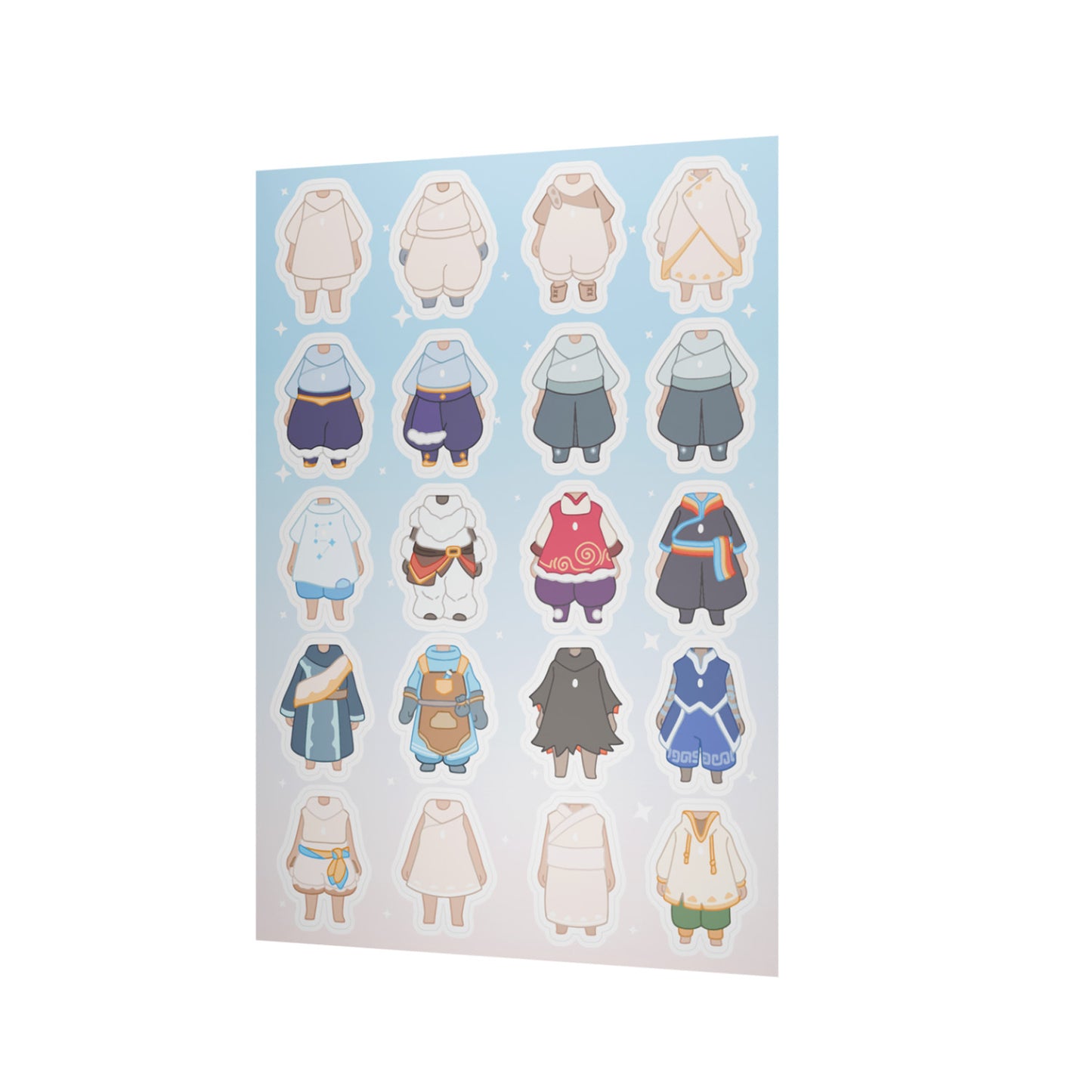 Sky Dress-up Stickers - Sky Kid (Set of 3)