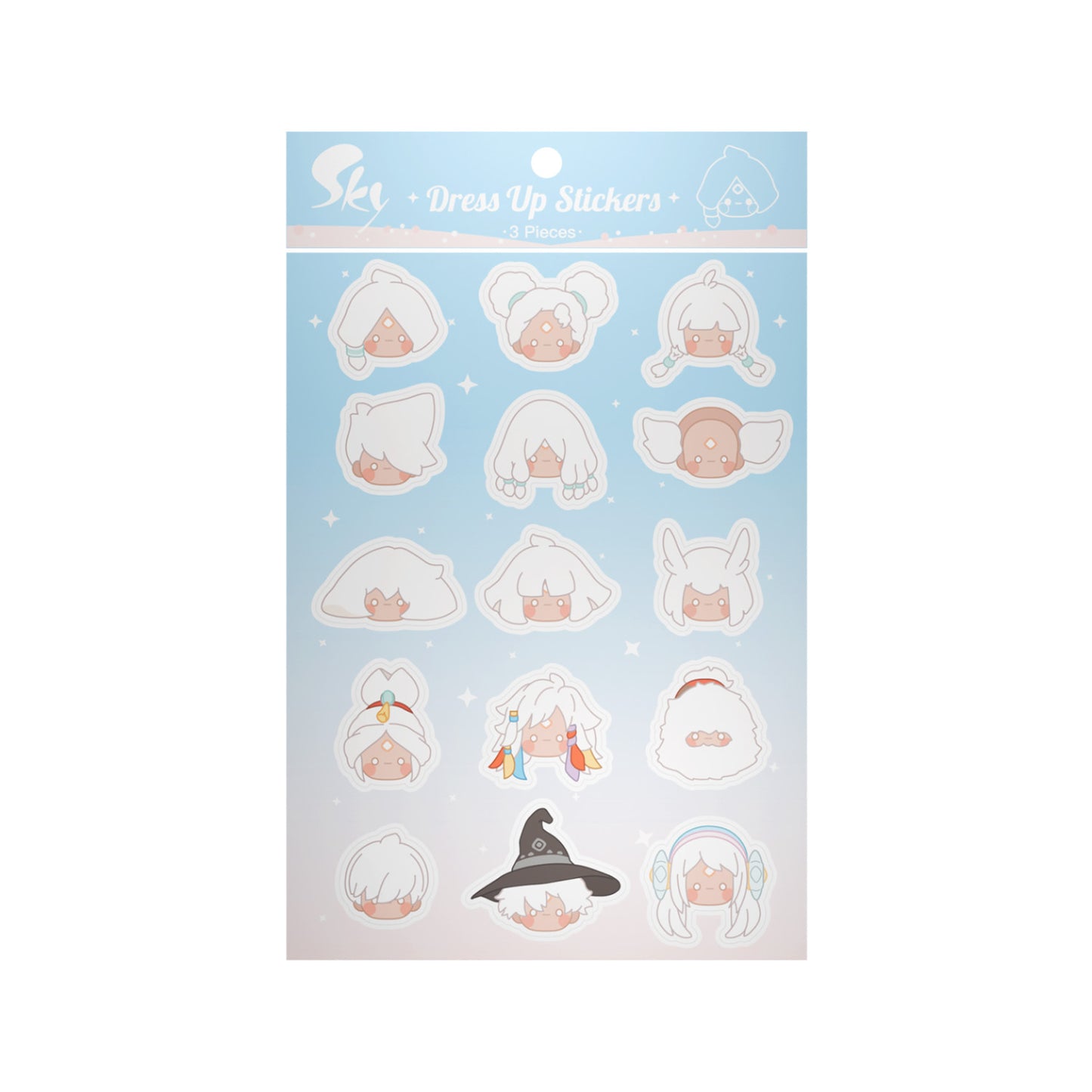 Sky Dress-up Stickers - Sky Kid (Set of 3)