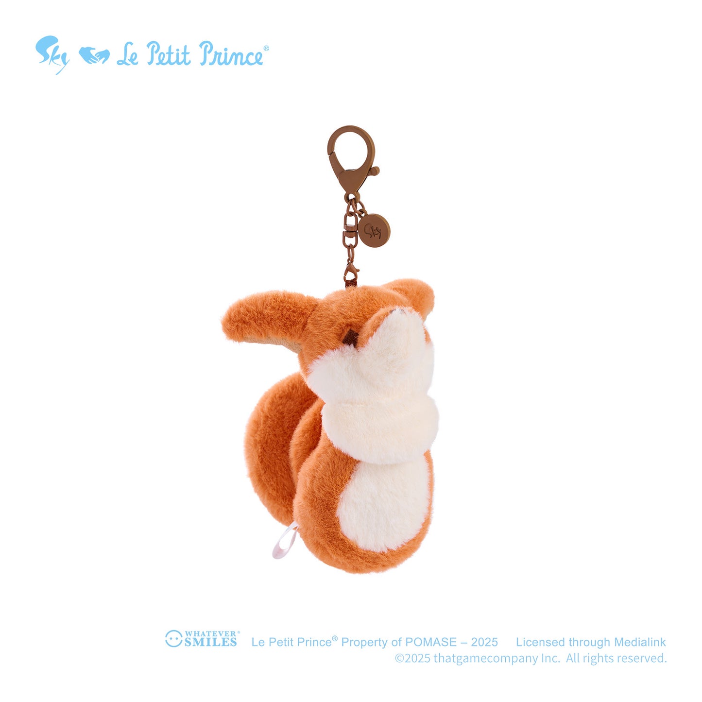 Sky x Le Petit Prince Plush Pin Keychain Charm - The Fox