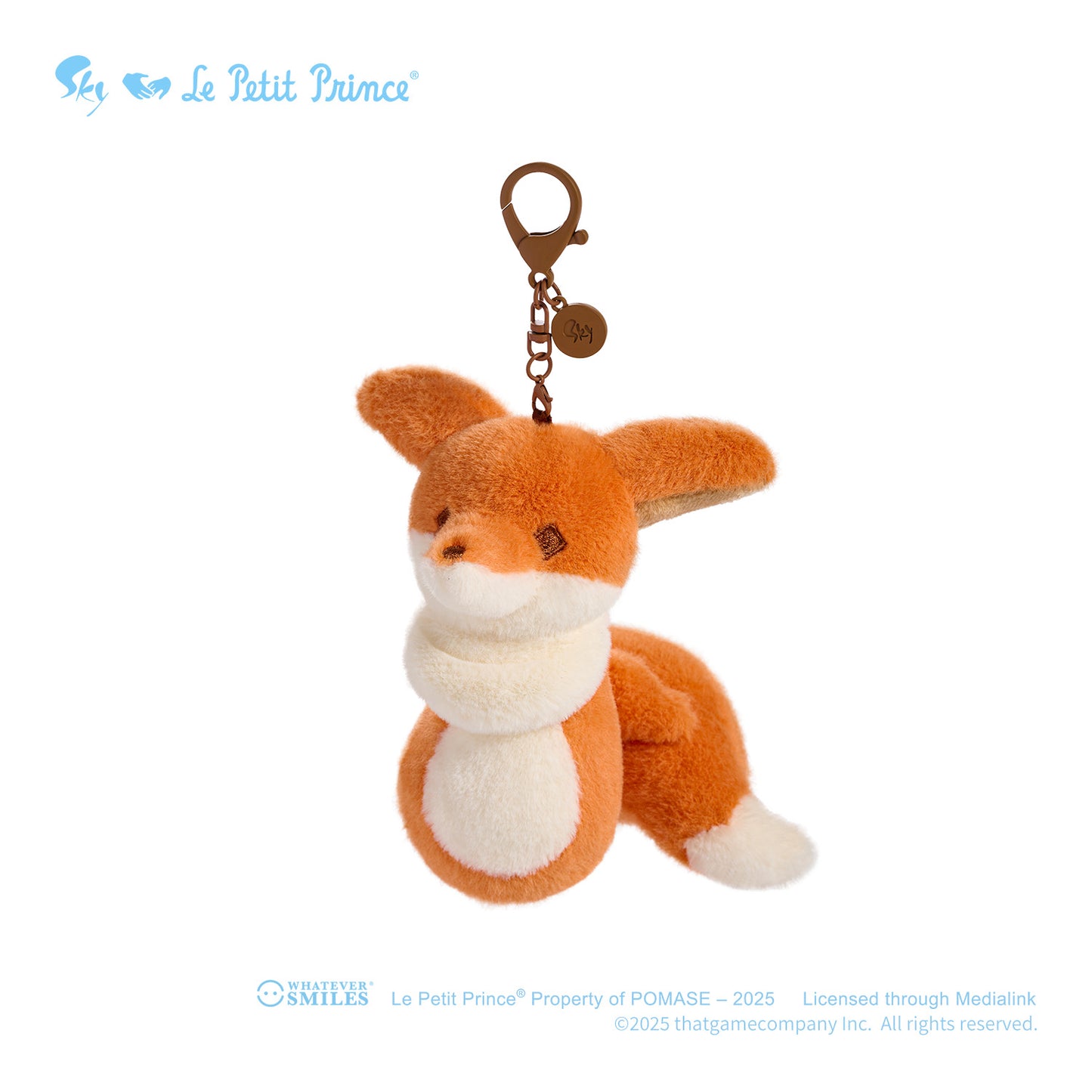 Sky x Le Petit Prince Plush Pin Keychain Charm - The Fox