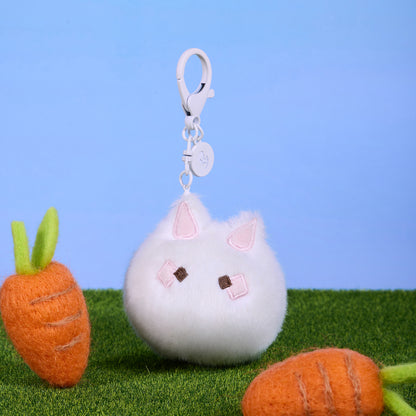 Bunny Plush Keychain Charm