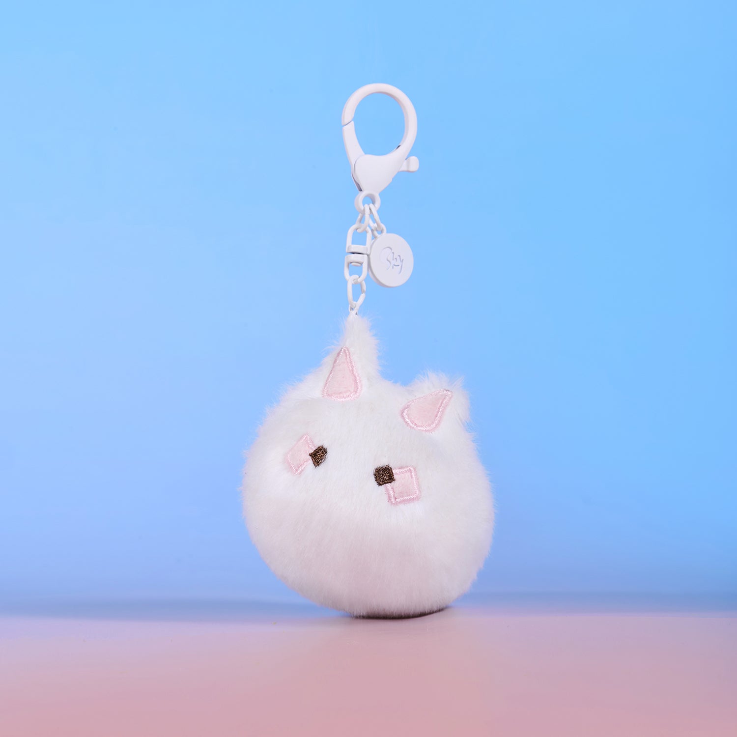 Bunny Plush Keychain Charm – thatskyshop