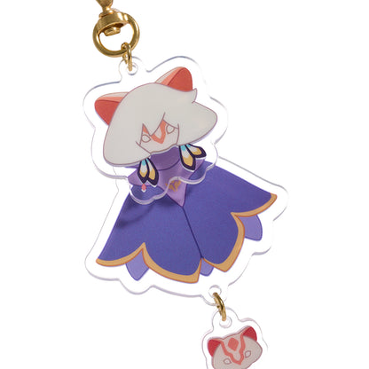 Sky Acrylic Wobbly Keychain - Weasel Mask