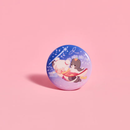 Sky Button Pin - Warm Companions