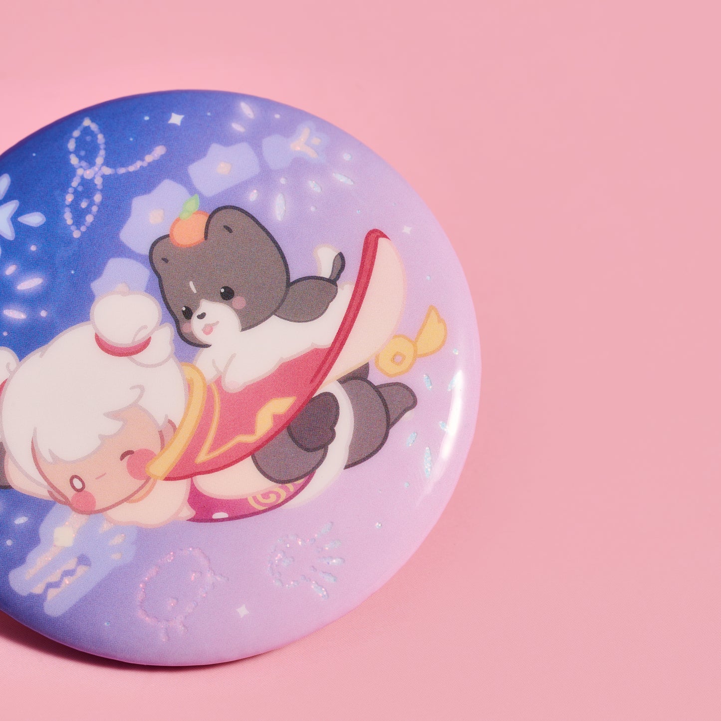 Sky Button Pin - Warm Companions