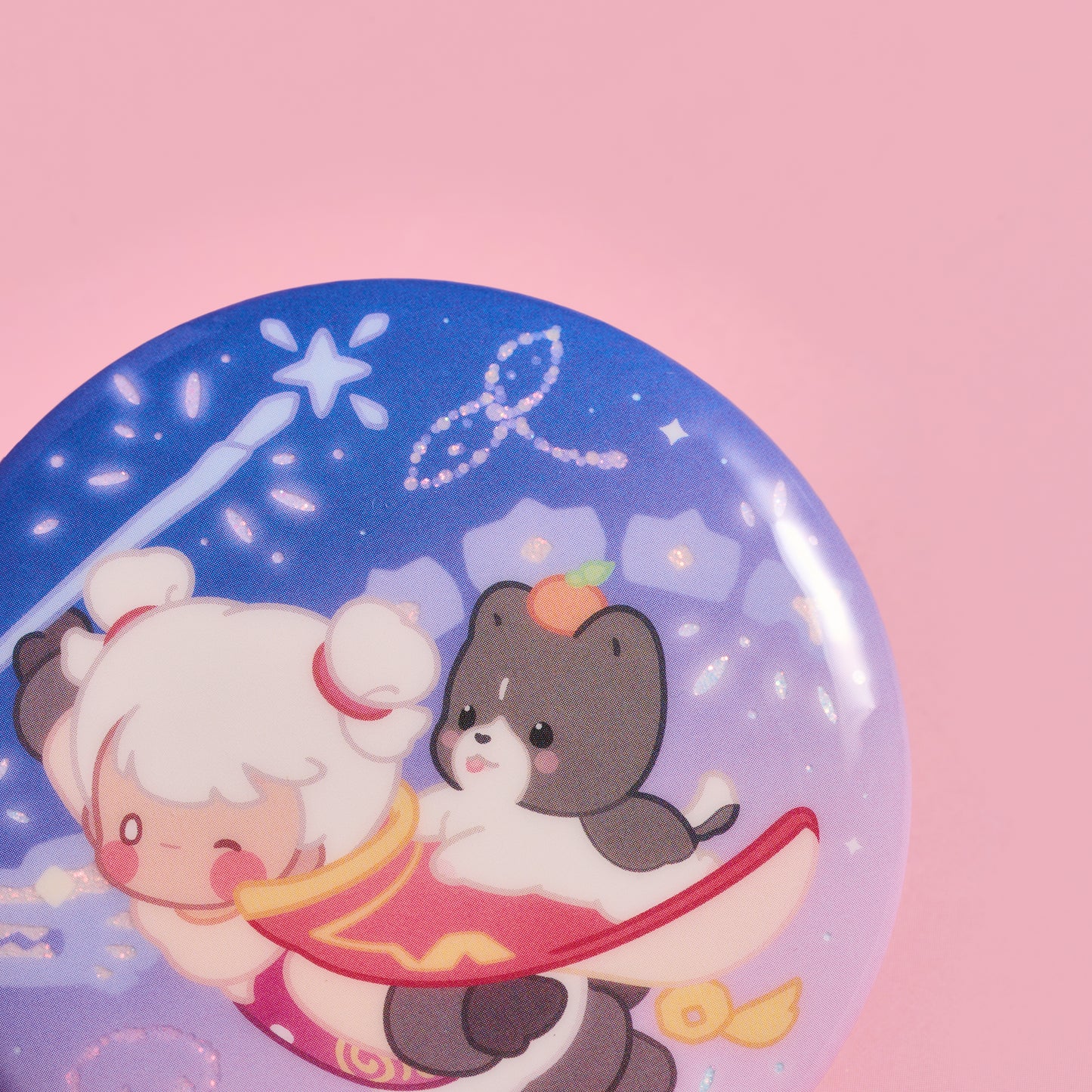 Sky Button Pin - Warm Companions