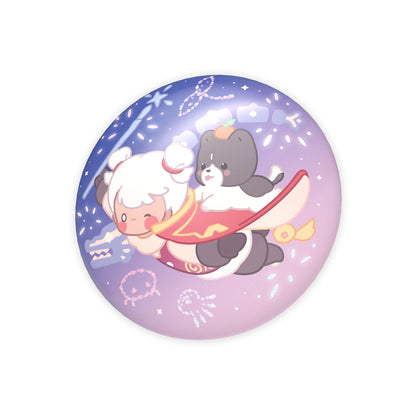 Sky Button Pin - Warm Companions