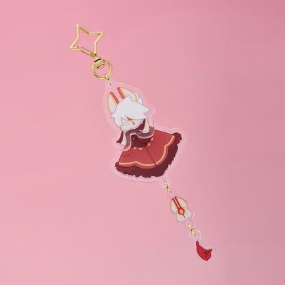Sky Acrylic Wobbly Keychain - Days of Fortune Rabbit Mask