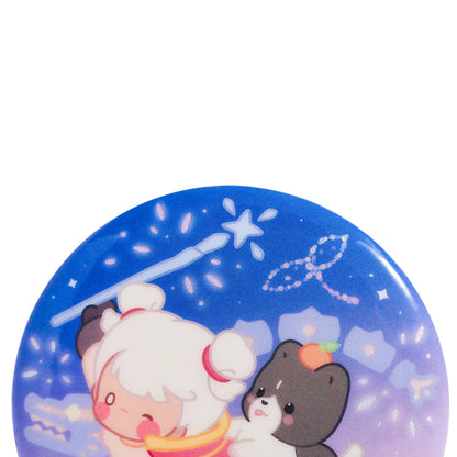 Sky Button Pin - Warm Companions