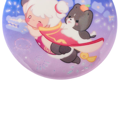 Sky Button Pin - Warm Companions