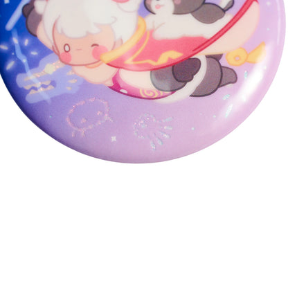 Sky Button Pin - Warm Companions