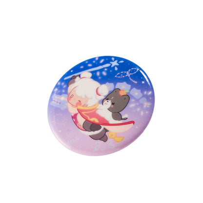 Sky Button Pin - Warm Companions