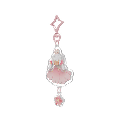 Sky Acrylic Wobbly Keychain - Cherry Blossom