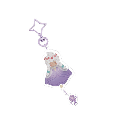 Sky Acrylic Wobbly Keychain - Wisteria