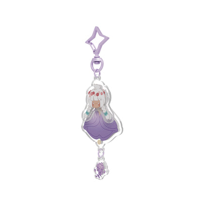 Sky Acrylic Wobbly Keychain - Wisteria