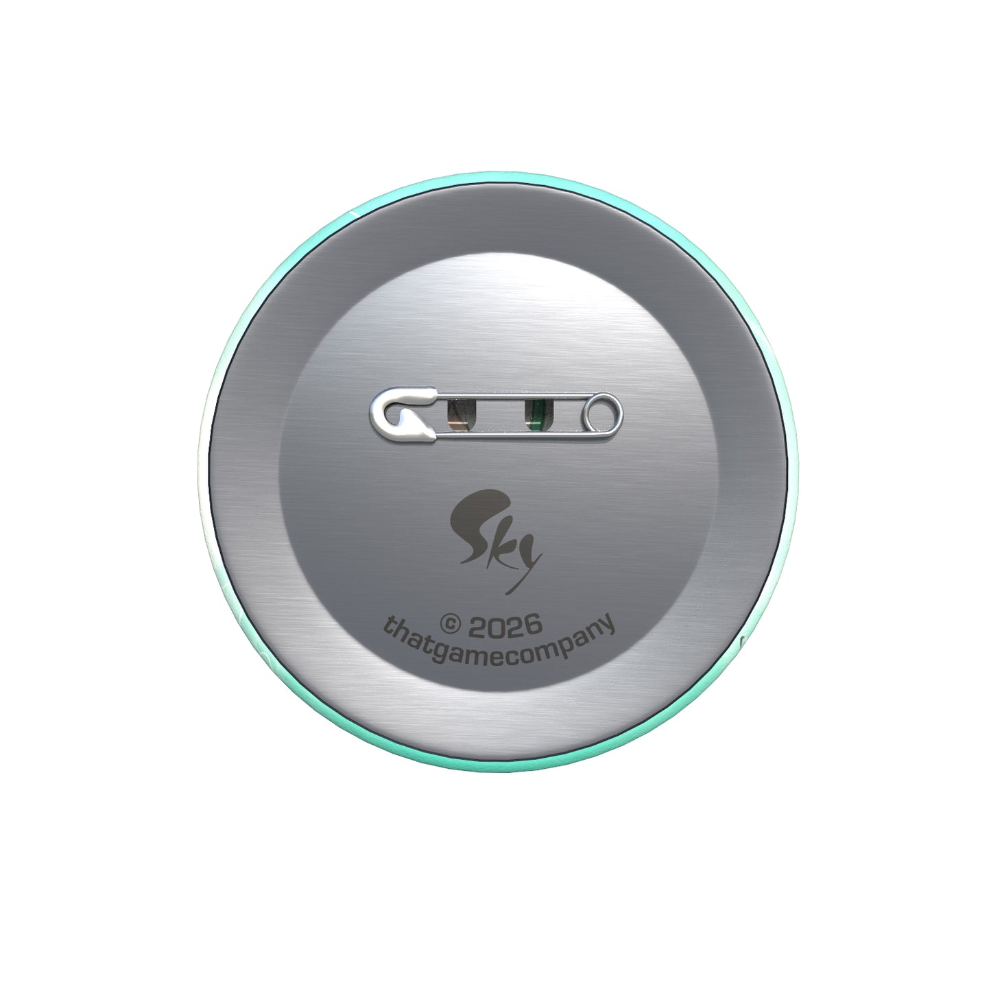 Sky Button Pin - Arum Lily