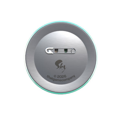 Sky Button Pin - Arum Lily