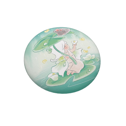 Sky Button Pin - Arum Lily