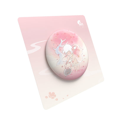 Sky Button Pin - Cherry Blossom