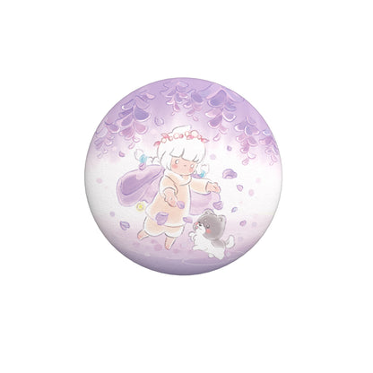 Sky Button Pin - Wisteria