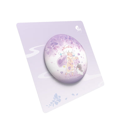 Sky Button Pin - Wisteria