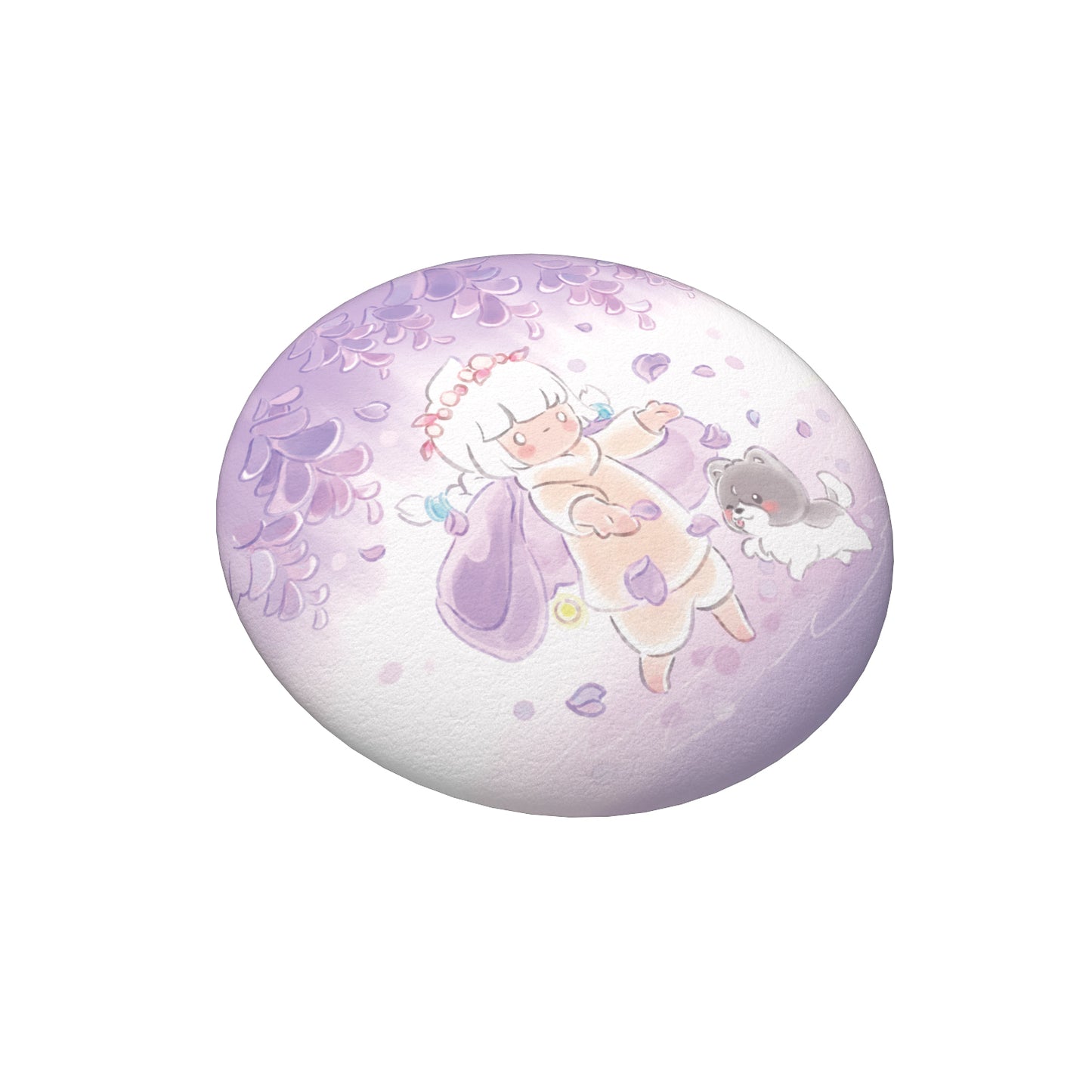Sky Button Pin - Wisteria