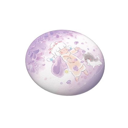 Sky Button Pin - Wisteria
