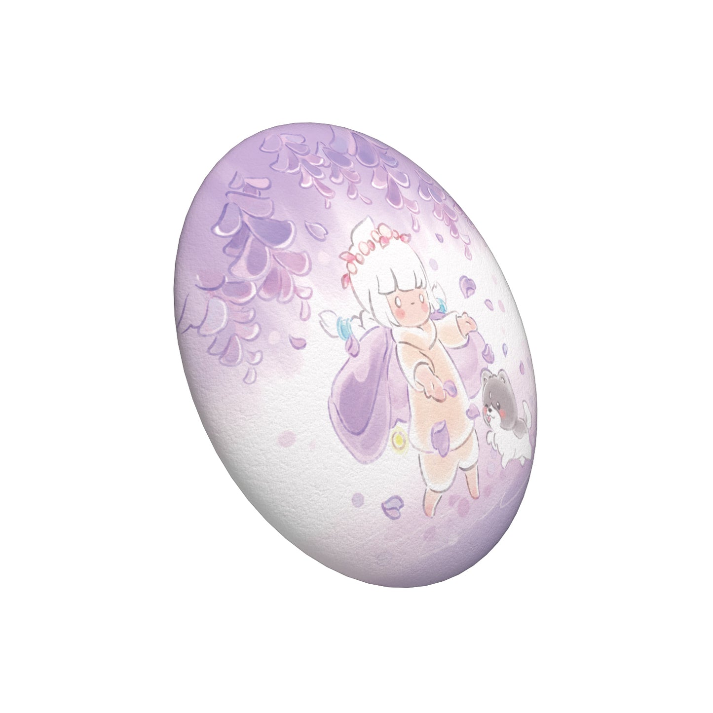 Sky Button Pin - Wisteria