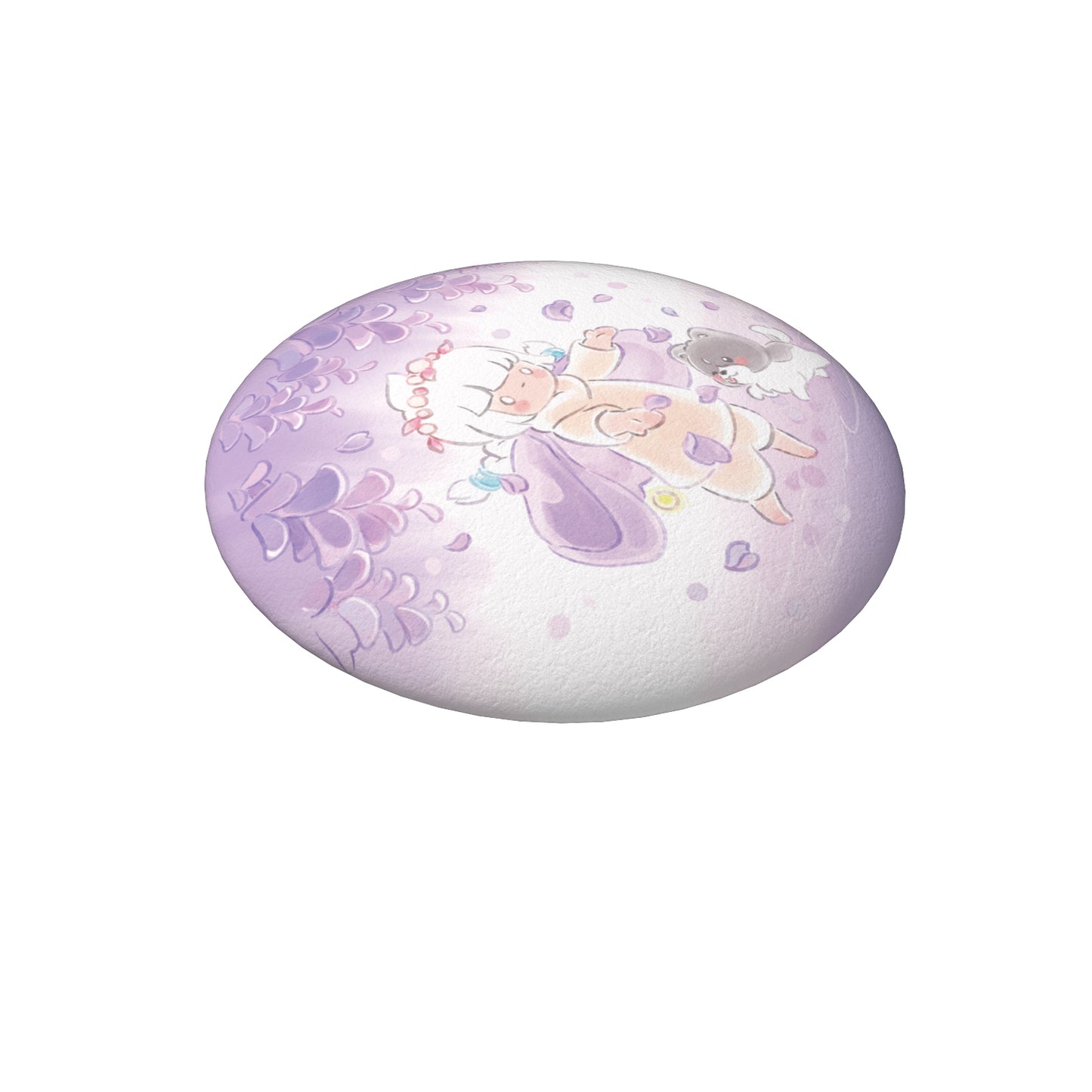 Sky Button Pin - Wisteria