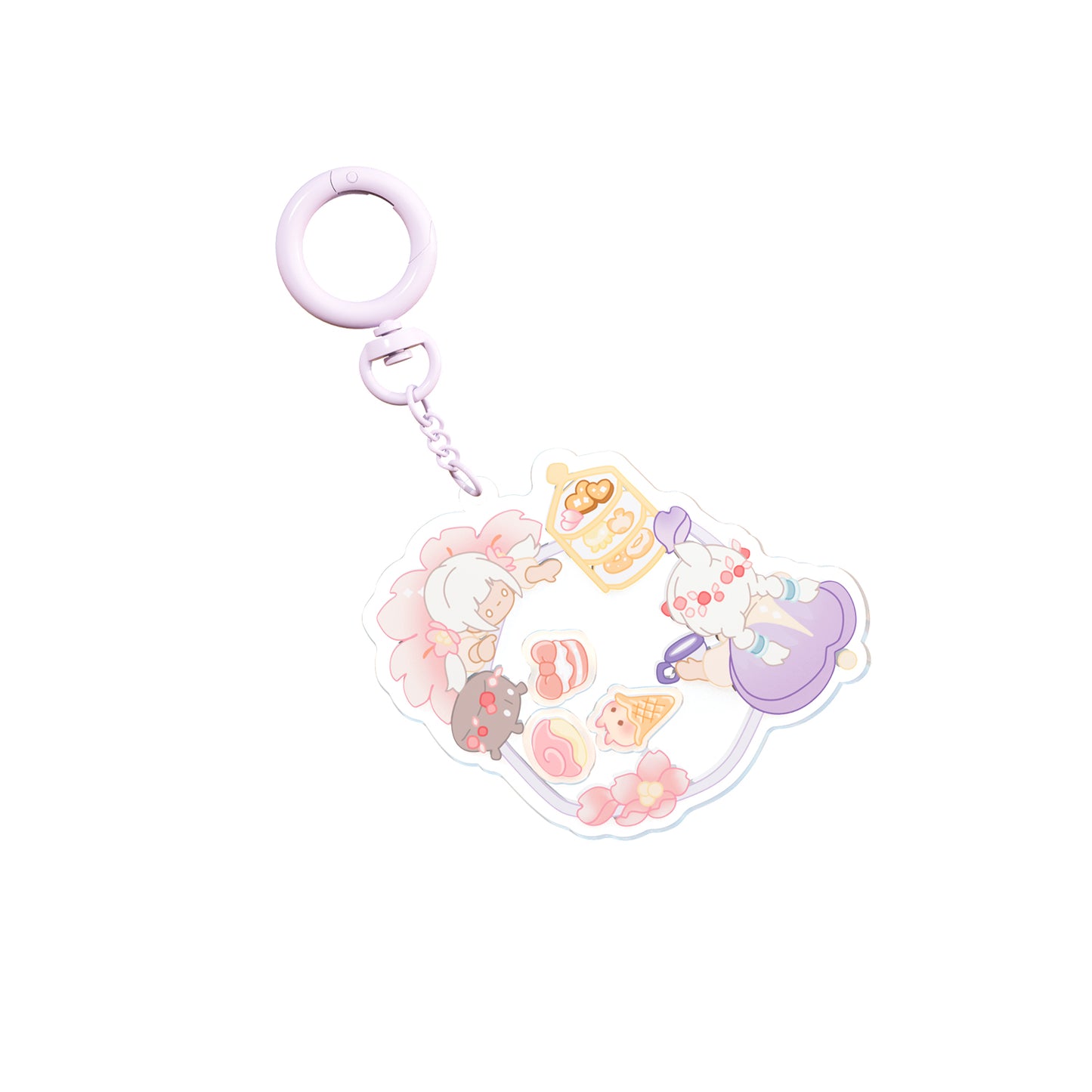 Sky Shaker Keychain Charm - Tea & Sweets