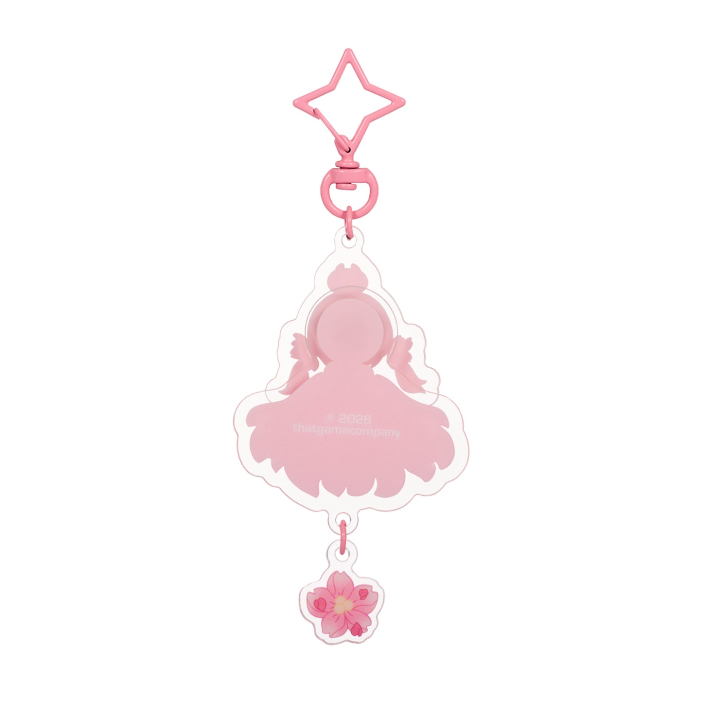 Sky Acrylic Wobbly Keychain - Cherry Blossom