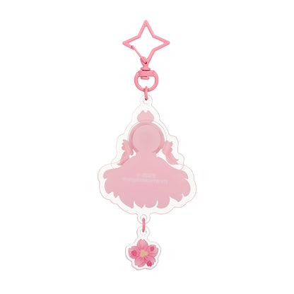 Sky Acrylic Wobbly Keychain - Cherry Blossom