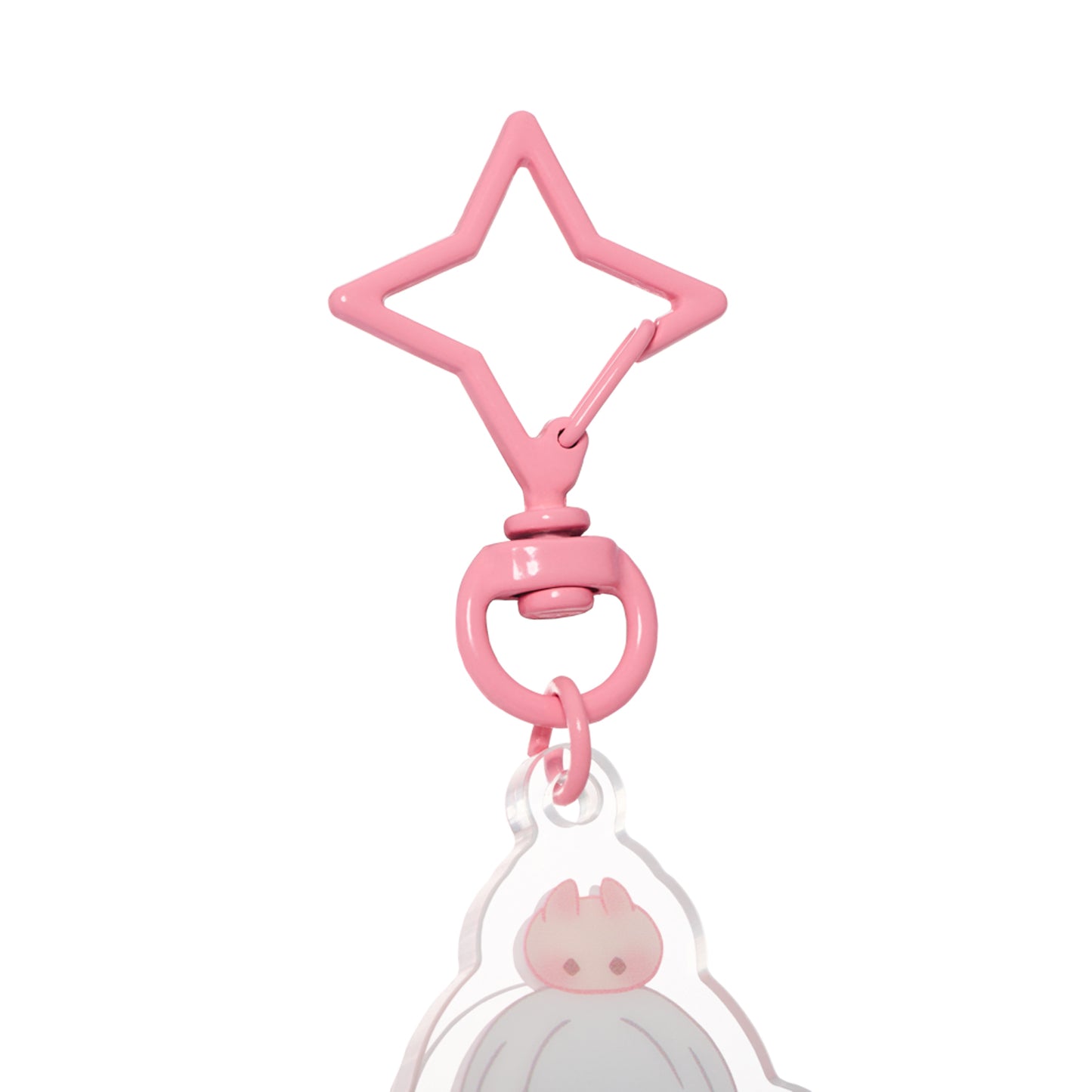 Sky Acrylic Wobbly Keychain - Cherry Blossom