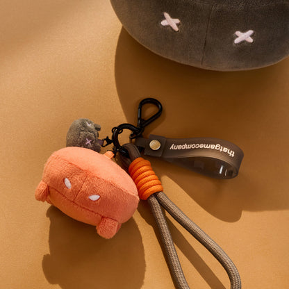 Angry Crab Plush Keychain Charm